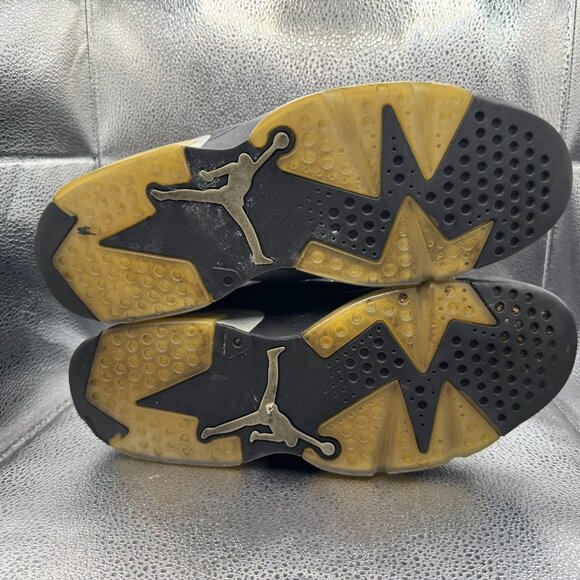 Size 12 Air Jordan 6 Retro Low Chrome Black Mens Lace-Up Shoes 304401-003 - Picture 11 of 12